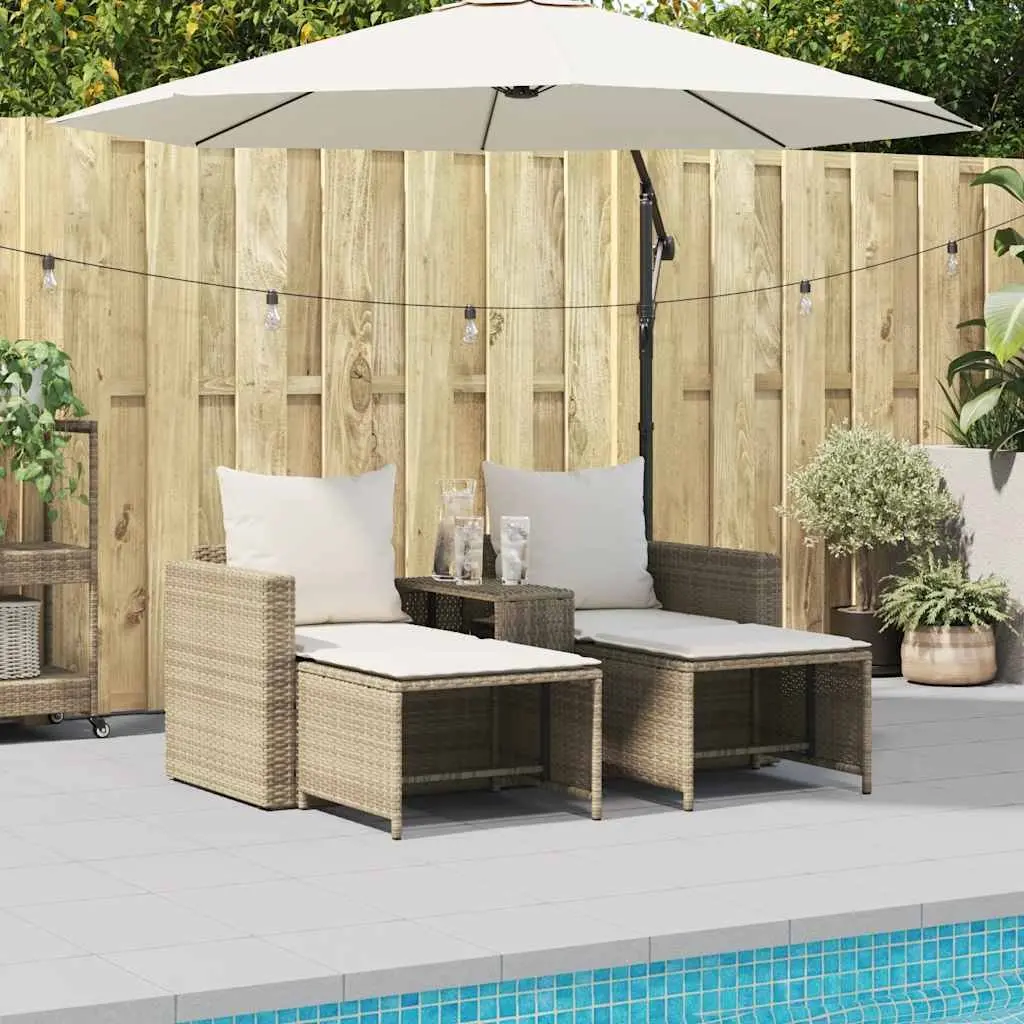 5-Piece Modular Outdoor Sofa Set in Beige