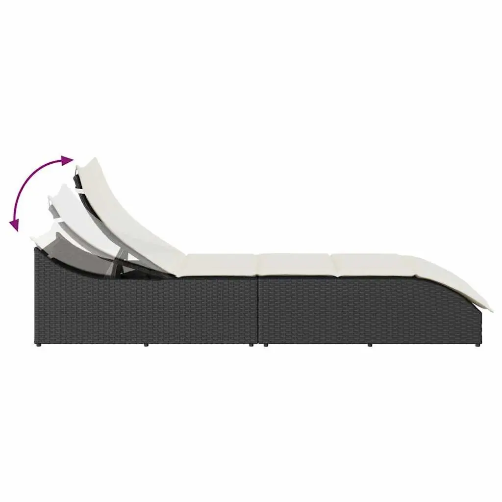 Folding Sun Lounger with Storage Box