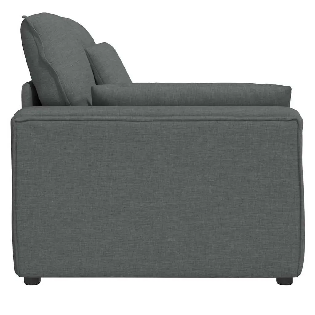 Modular Sofa Armrest End Module with Cushions Grey Sectional Unit 100cm