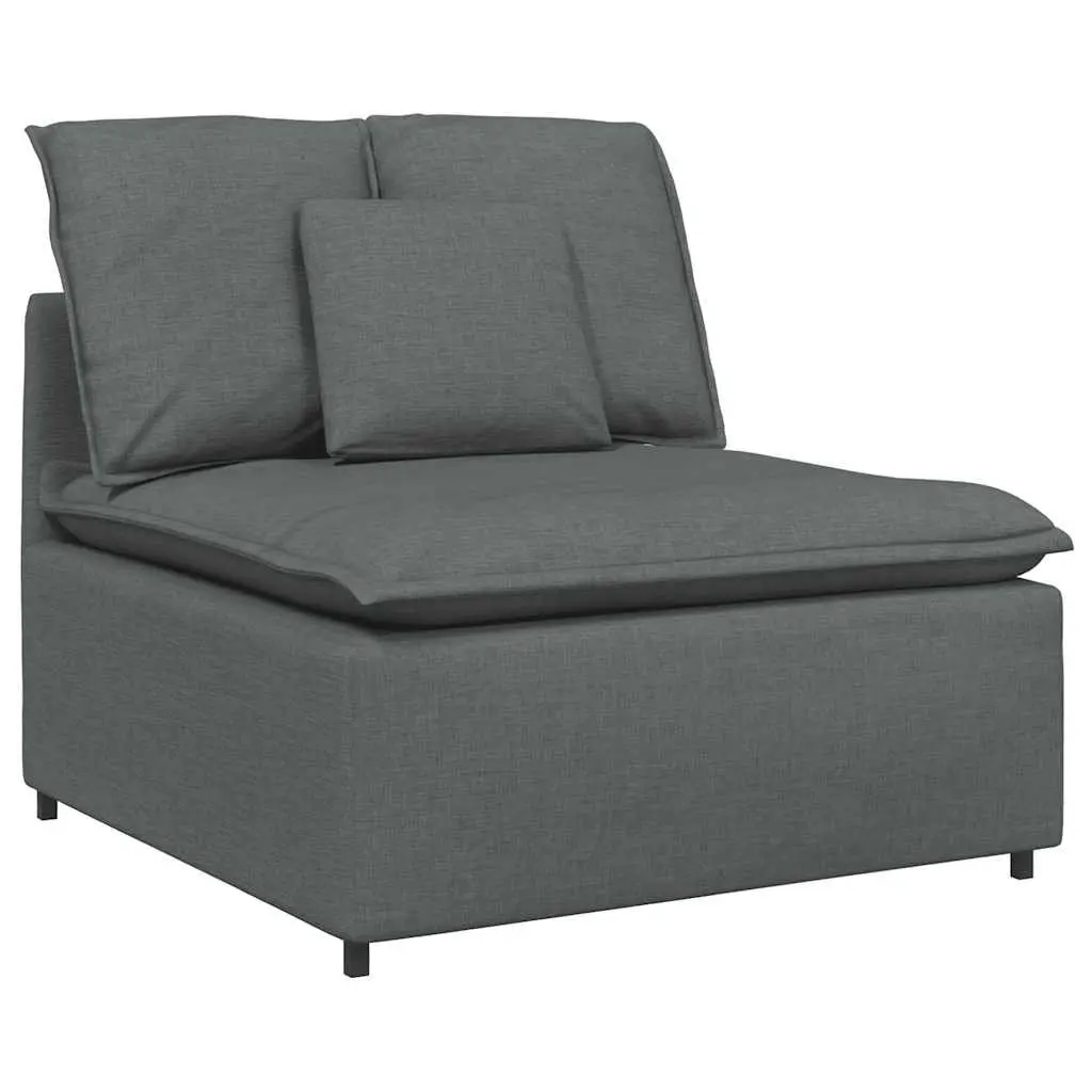 Grey Modular Sofa Centre Module 100cm with Cushions