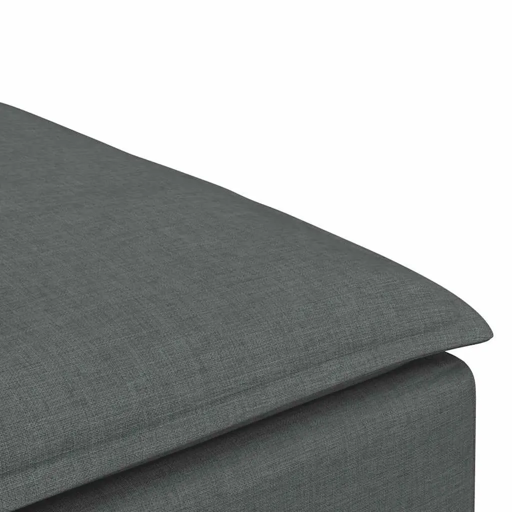 Grey Modular Sofa Footstool 100x100x48 cm