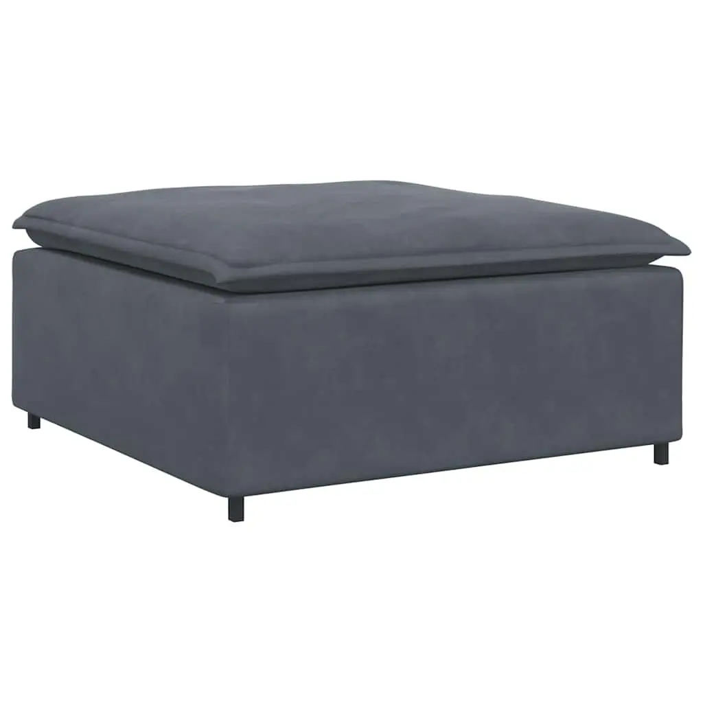 Grey Ottoman Footstool Module for Modular Sofas