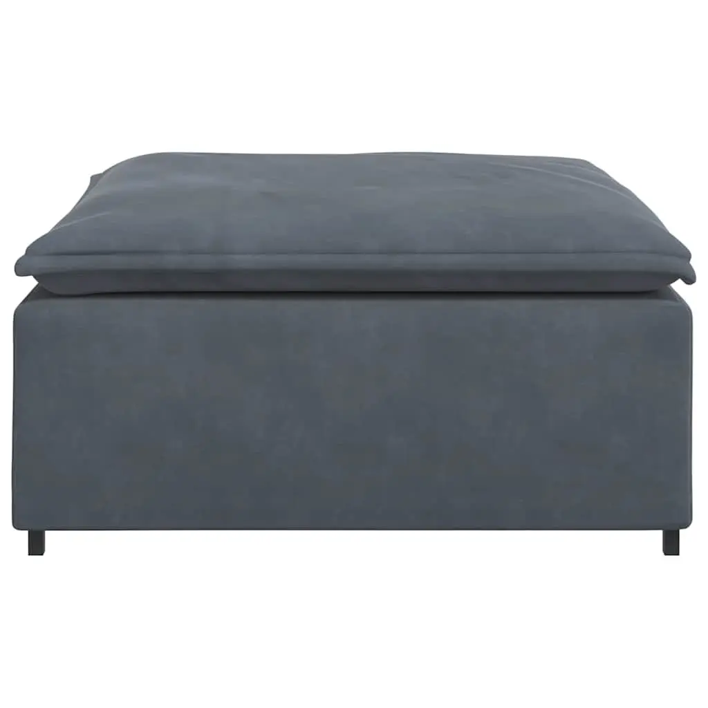 Grey Ottoman Footstool Module for Modular Sofas
