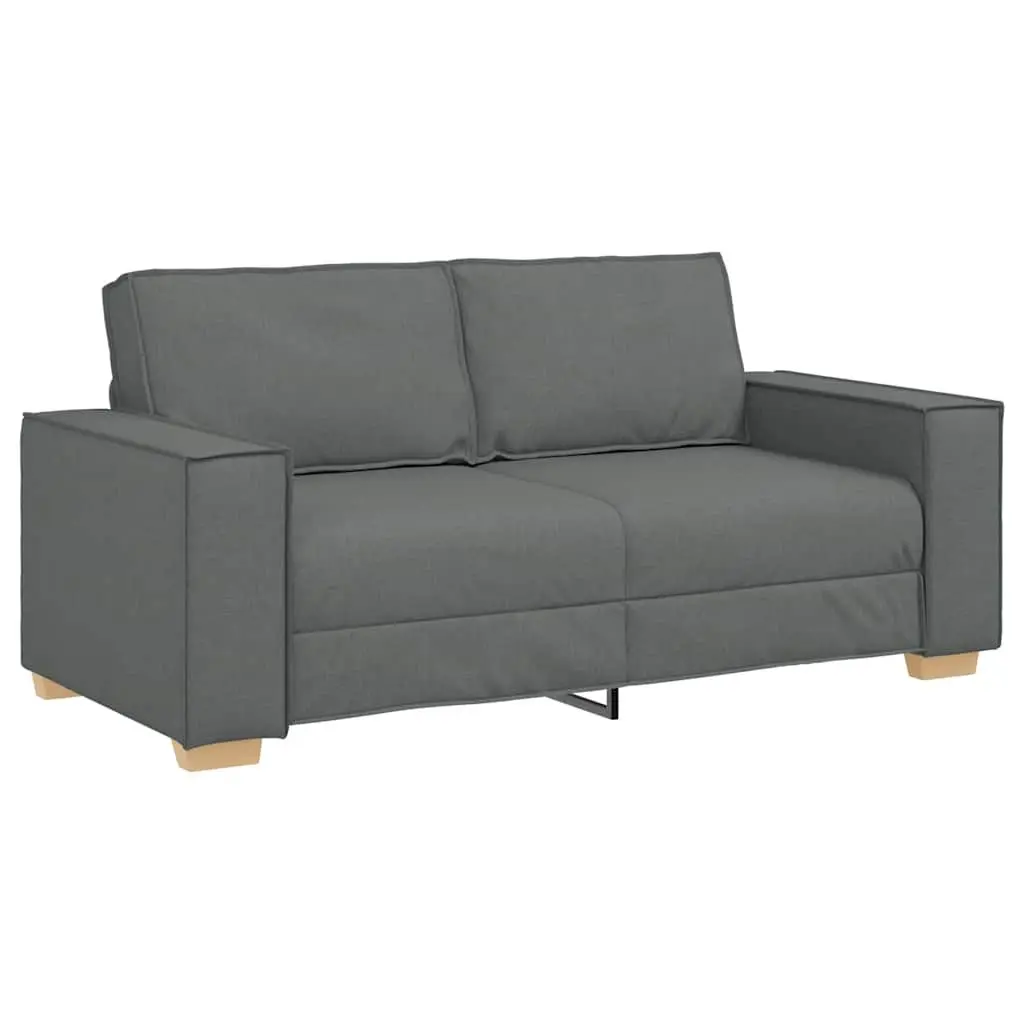 2-Seater Sofa Polyester Fabric 180x78x84 cm Grey