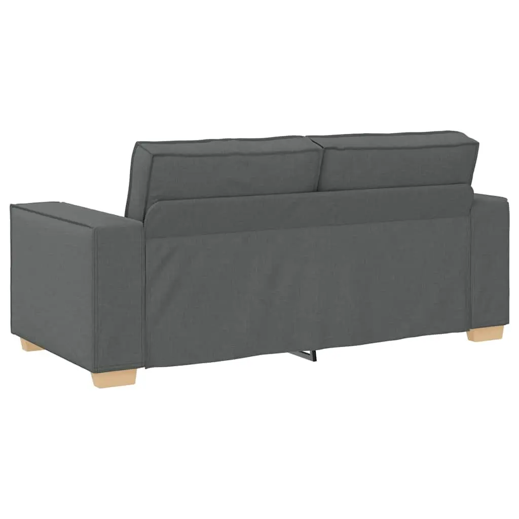 2-Seater Sofa Polyester Fabric 180x78x84 cm Grey