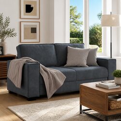Quality Dark Grey Velvet 2-Seater Sofa for Your Home