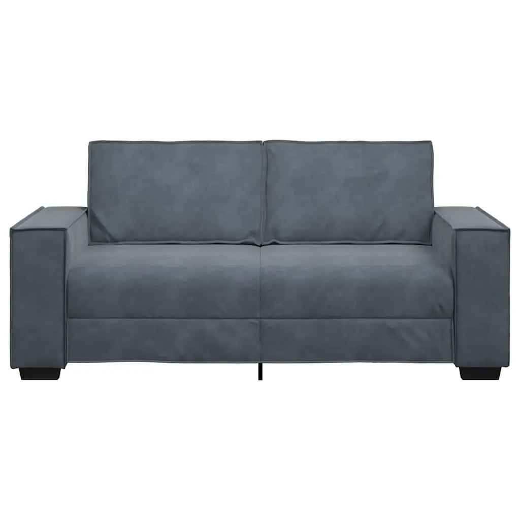 2-Seater Sofa Velvet Dark Grey 180x78x84cm