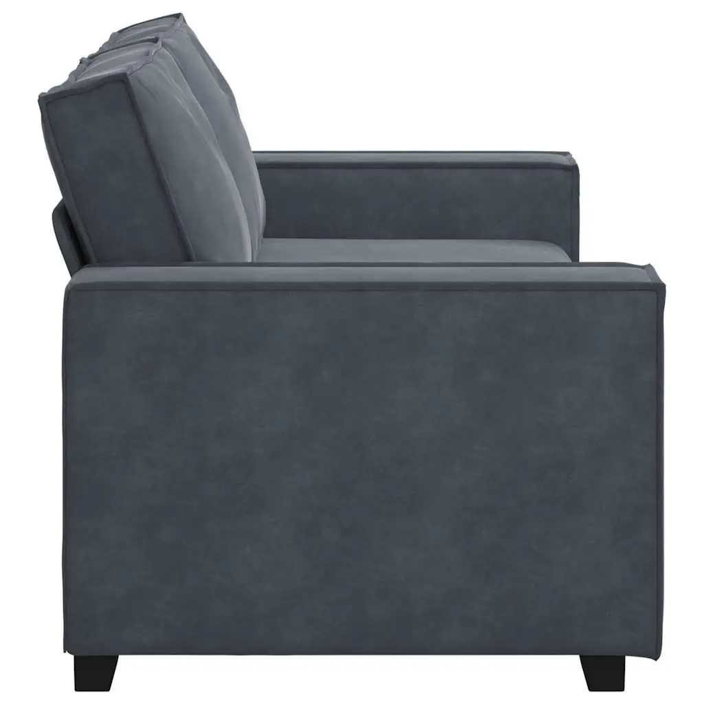 2-Seater Sofa Velvet Dark Grey 180x78x84cm