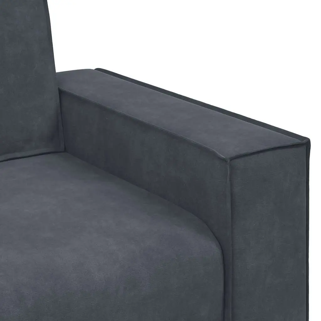 2-Seater Sofa Velvet Dark Grey 180x78x84cm