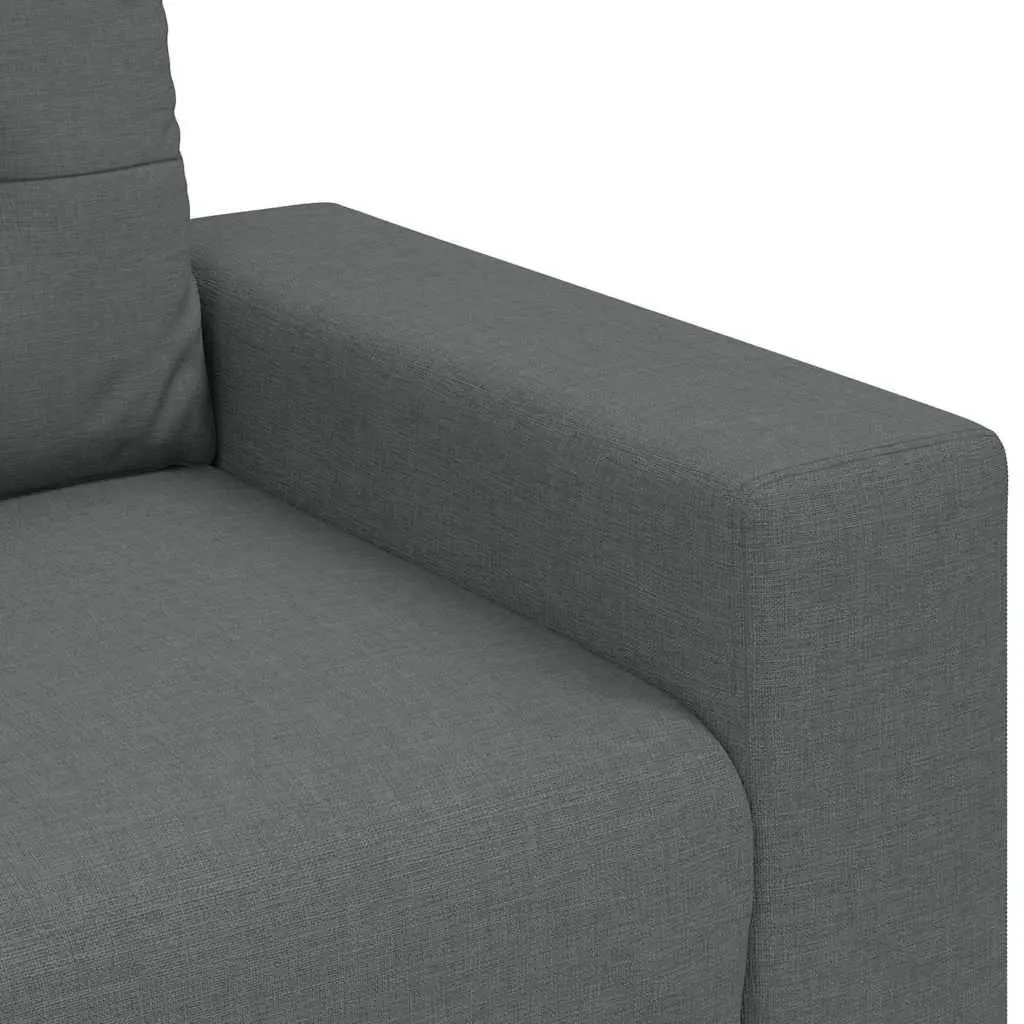 Dark Grey Loveseat Sofa 160x77x82cm