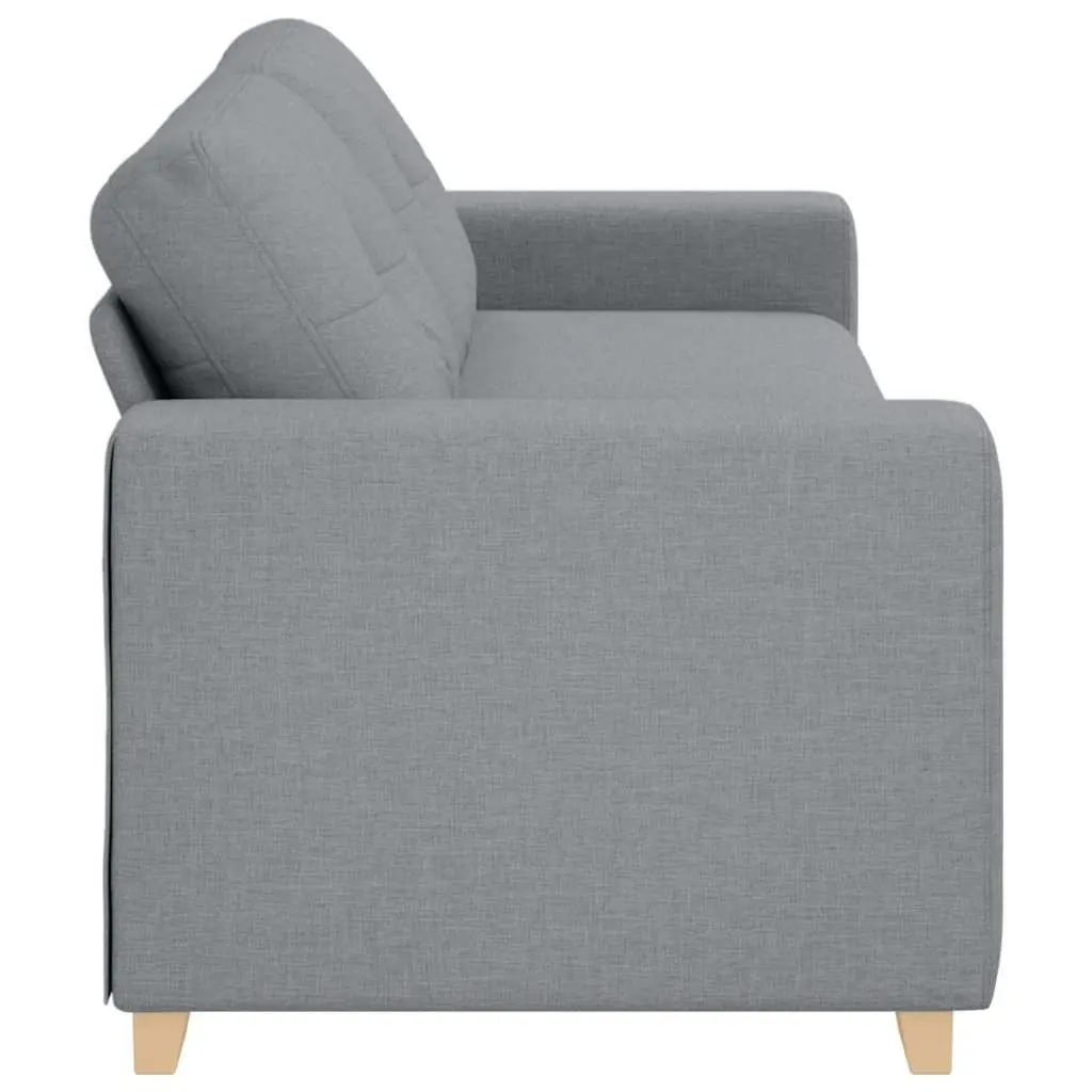3-Seater Sofa Polyester Fabric 220W x 78D x 80H cm Grey