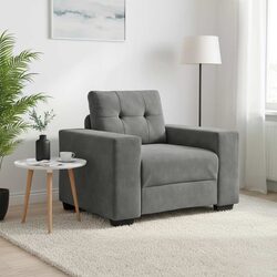 Luxurious Grey Velvet Armchair for Ultimate Comfort and Support
