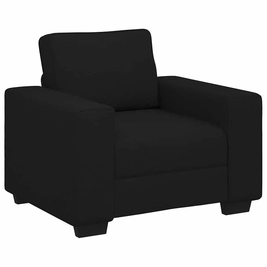 Black Fabric Sofa Chair for Relaxation