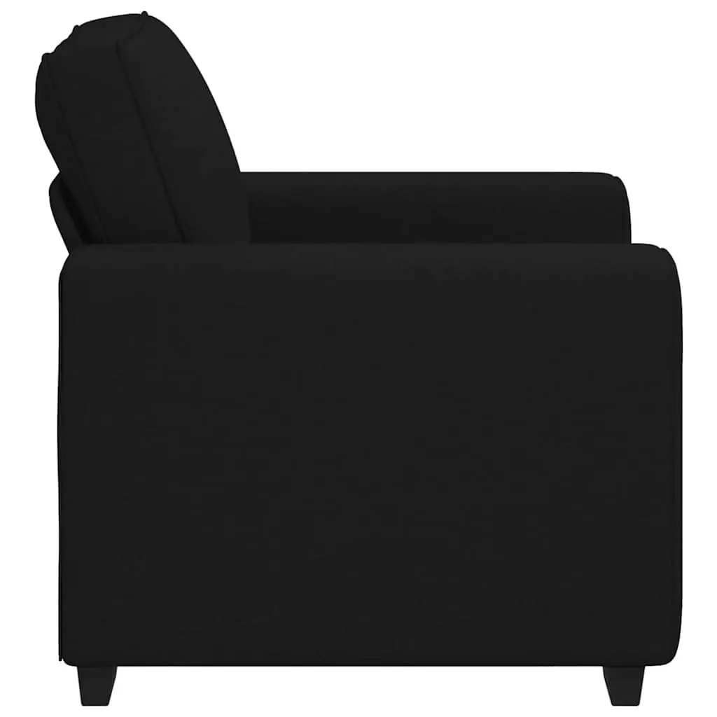 Black Fabric Sofa Chair for Relaxation