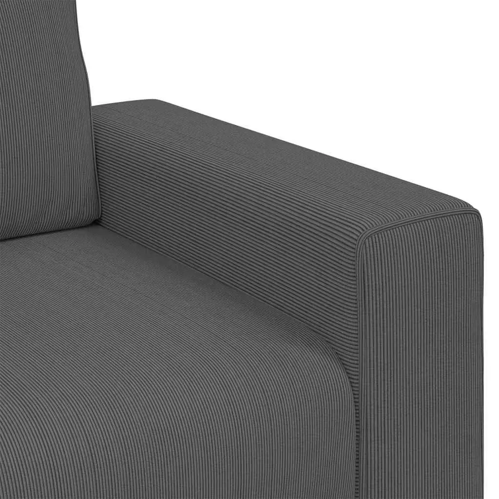 Grey Corduroy Loveseat Sofa for Comfort