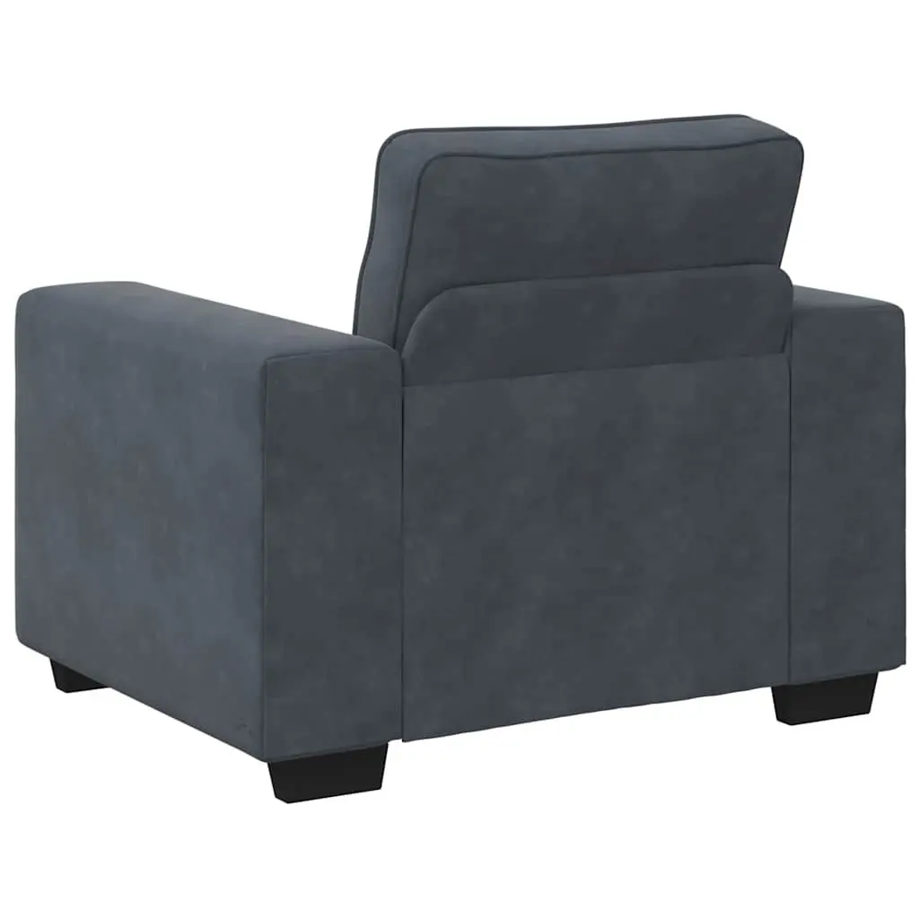 Sofa Chair Velvet Dark Grey 100x77x82 cm