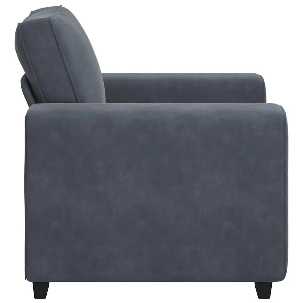 Sofa Chair Velvet Dark Grey 100x77x82 cm