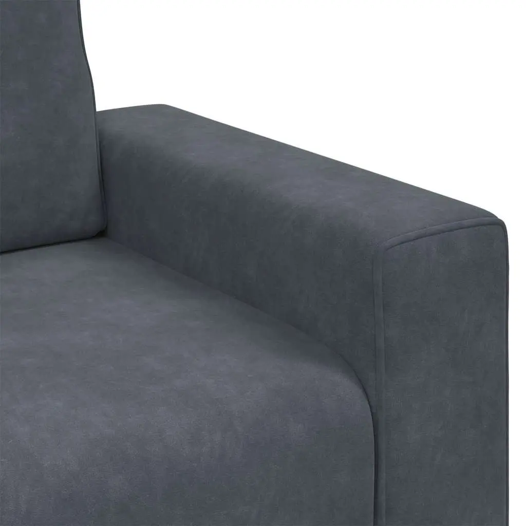 Sofa Chair Velvet Dark Grey 100x77x82 cm