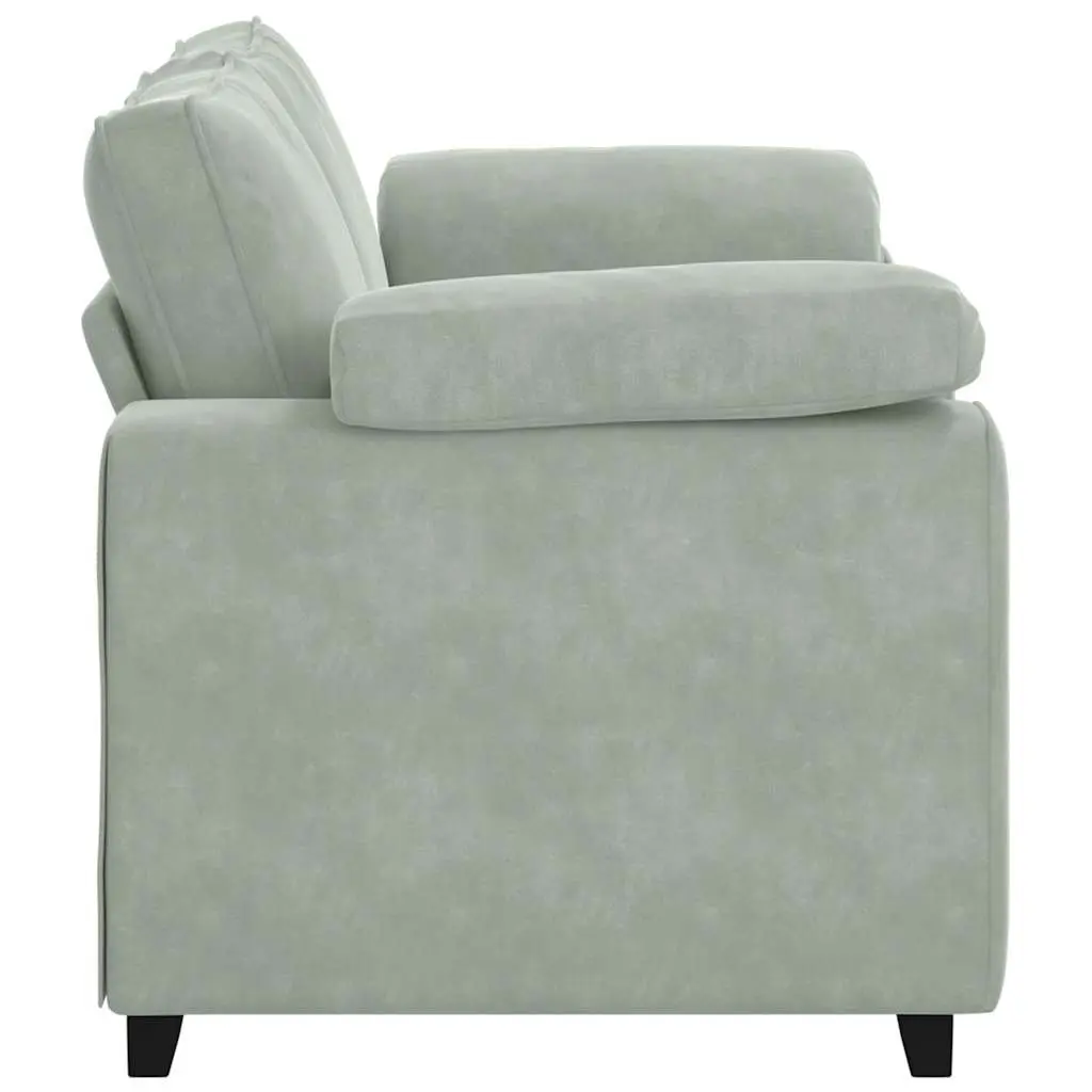 Grey Velvet Loveseat Sofa for Relaxation