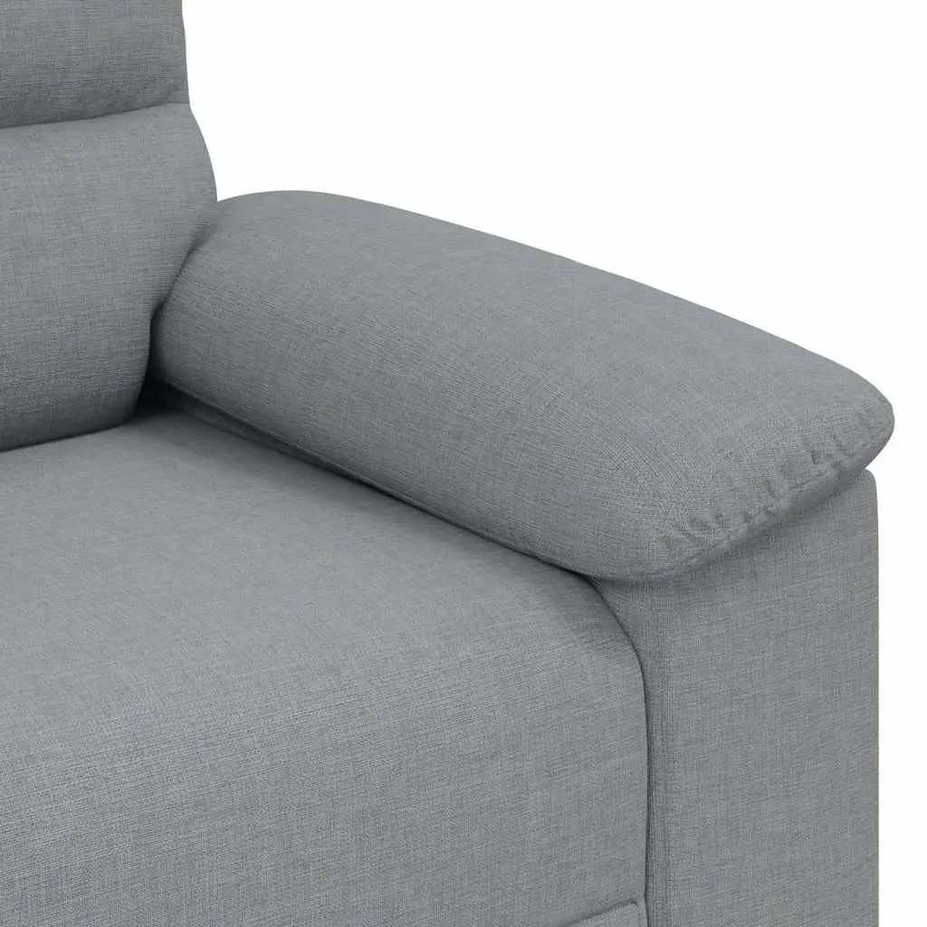 2-Seater Sofa Grey Fabric Living Room Furniture Upholstered Lounge Couch