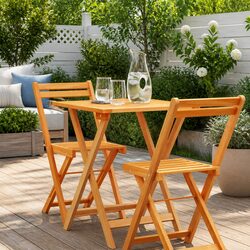 Durable Folding Garden Table Made of Solid Acacia Wood