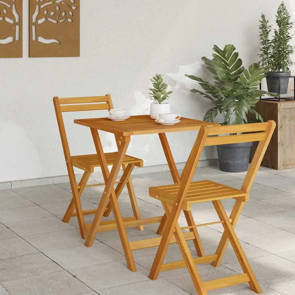 Folding Garden Table Made of Solid Acacia Wood