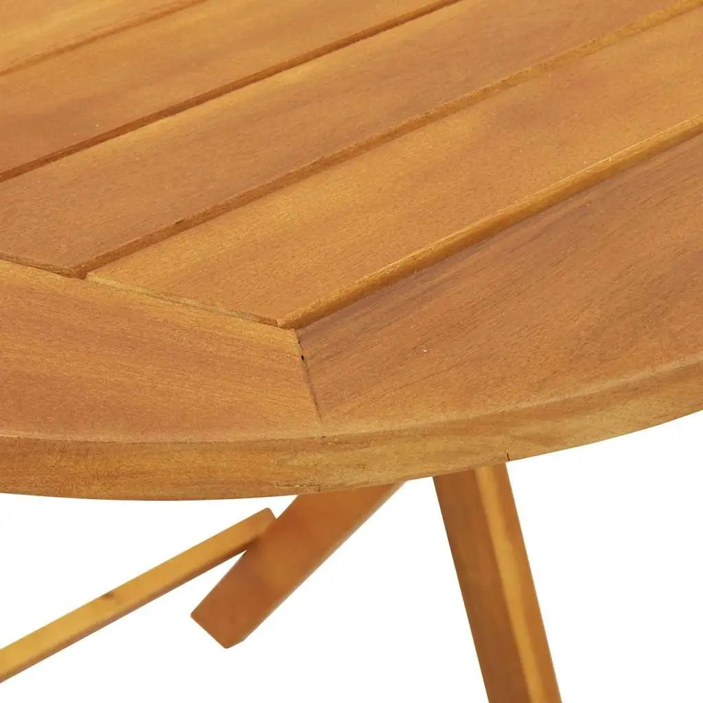 Solid Acacia Wood Folding Garden Table for Outdoor Use