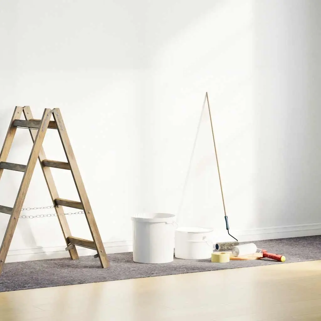 Painter Fleece Floor Protection Non-slip 25m x 1m Grey