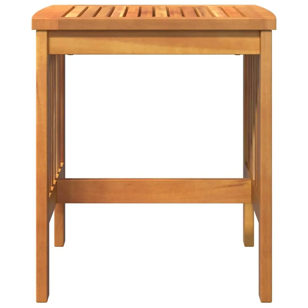 Outdoor Side Table Solid Acacia Wood Garden Patio Furniture Brown Natural