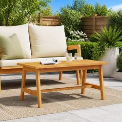 Premium Solid Acacia Wood Coffee Table for Outdoor Use