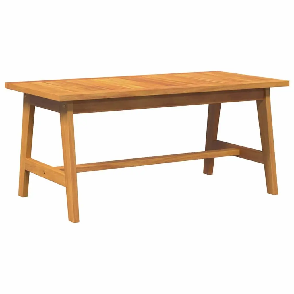 Solid Acacia Wood Coffee Table Outdoor Garden Furniture Oil Natural Brown