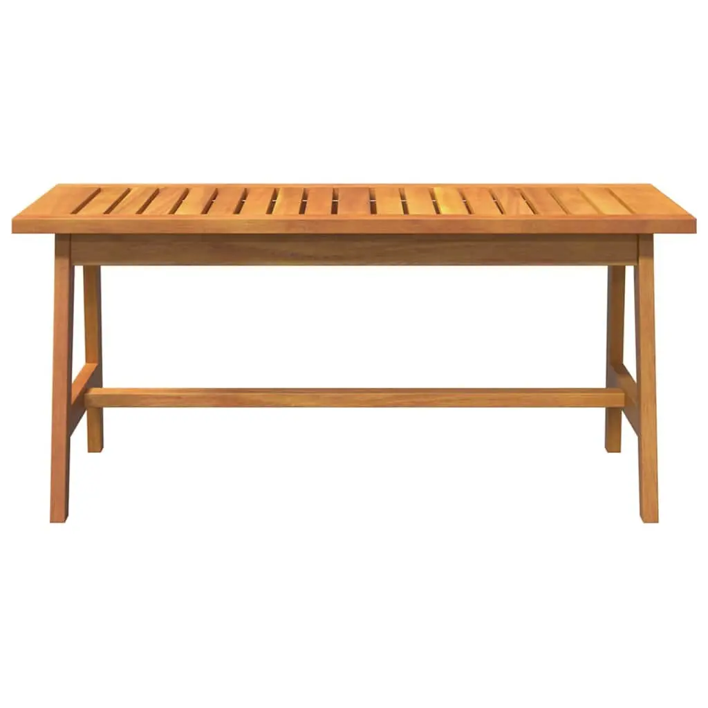 Solid Acacia Wood Coffee Table Outdoor Garden Furniture Oil Natural Brown