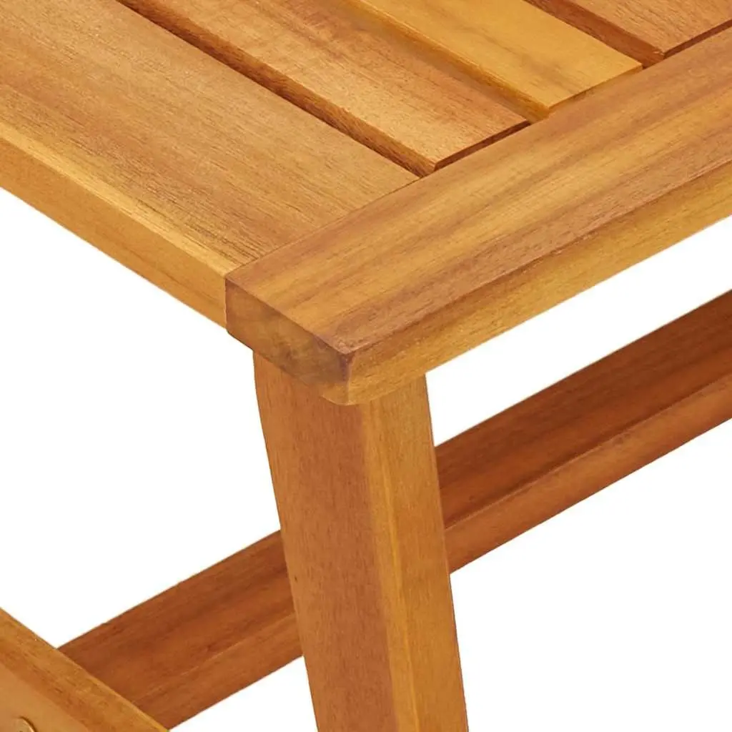 Solid Acacia Wood Coffee Table Outdoor Garden Furniture Oil Natural Brown