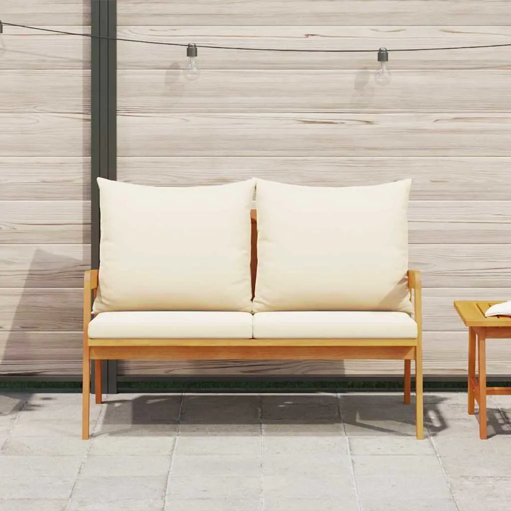Solid Acacia Wood Garden Bench for Outdoor Seating