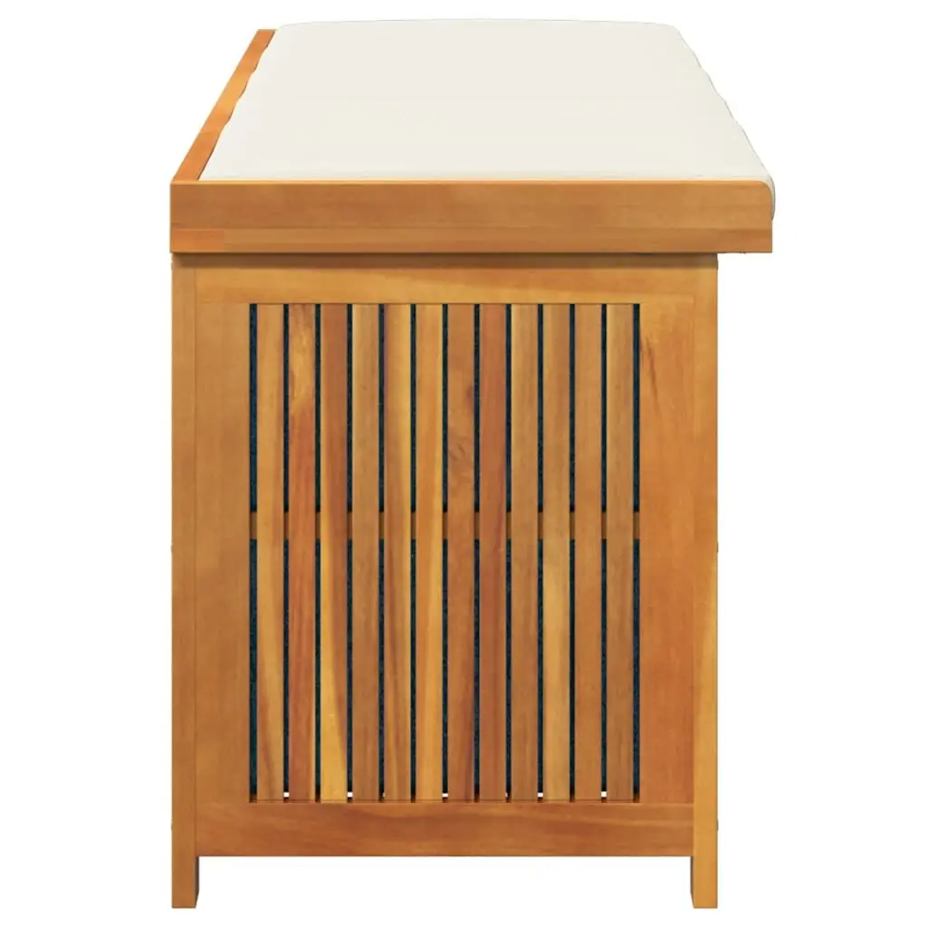Outdoor Cushion Storage Box Solid Acacia Wood 150x50x60.5cm Brown