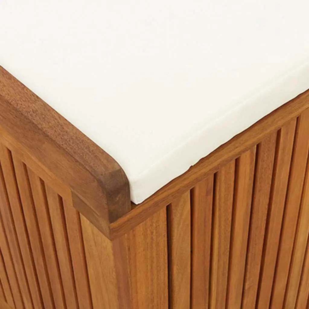 Outdoor Cushion Storage Box Solid Acacia Wood 150x50x60.5cm Brown