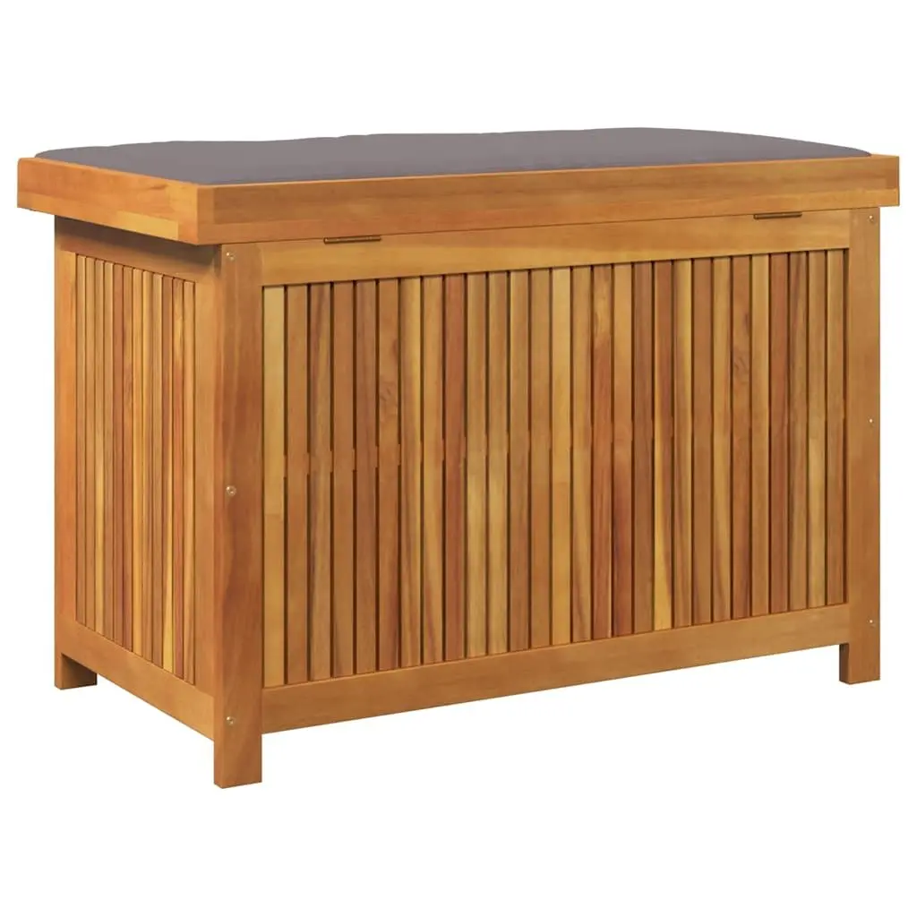 Solid Acacia Wood Outdoor Cushion Storage Box