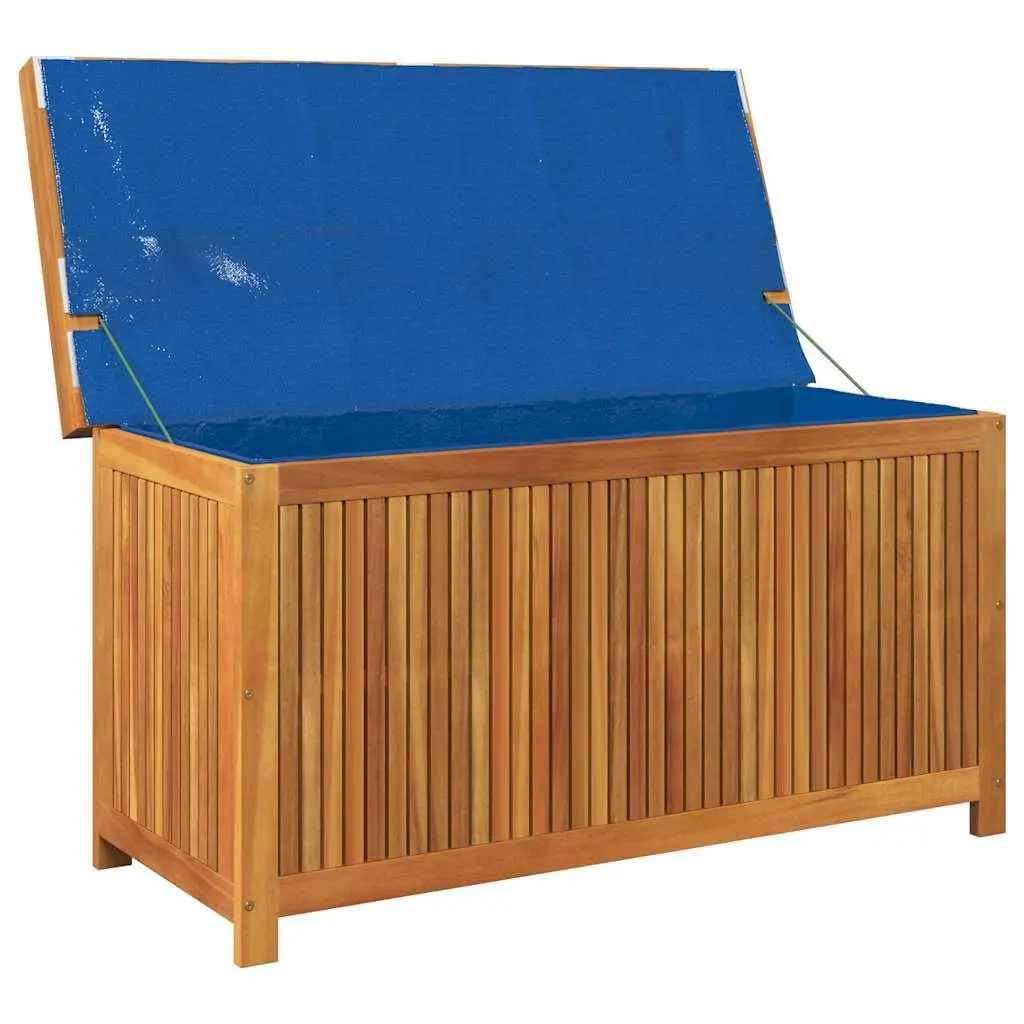 Cushion Storage Box Solid Acacia Wood Brown 113x50x60.5 cm Outdoor Garden Furniture
