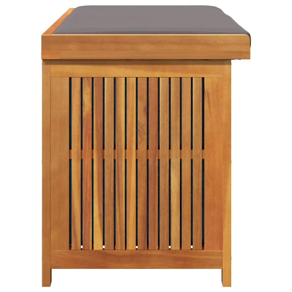 Cushion Storage Box Solid Acacia Wood Brown 113x50x60.5 cm Outdoor Garden Furniture