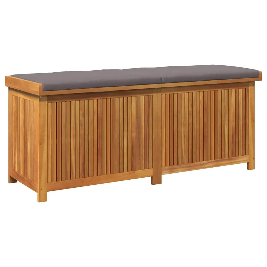 Outdoor Cushion Storage Box in Solid Acacia Wood