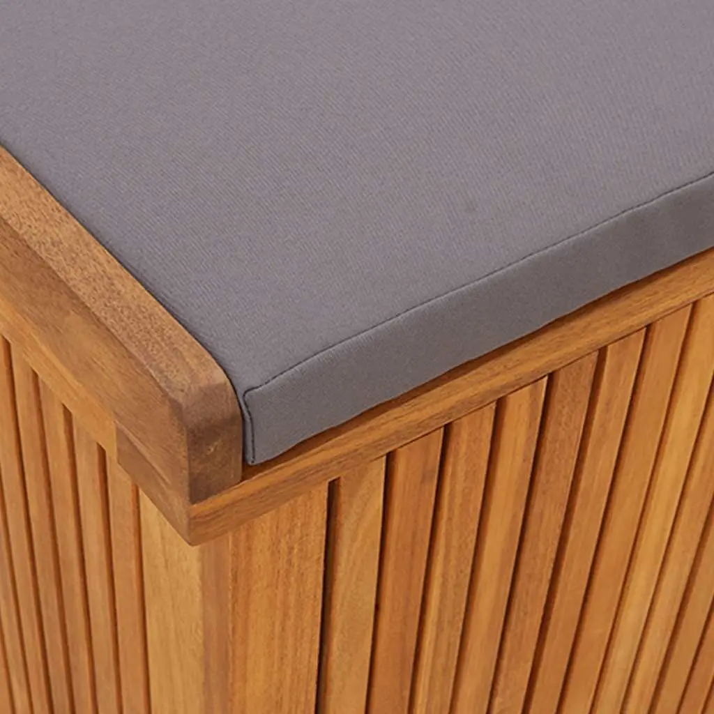 Outdoor Cushion Storage Box in Solid Acacia Wood