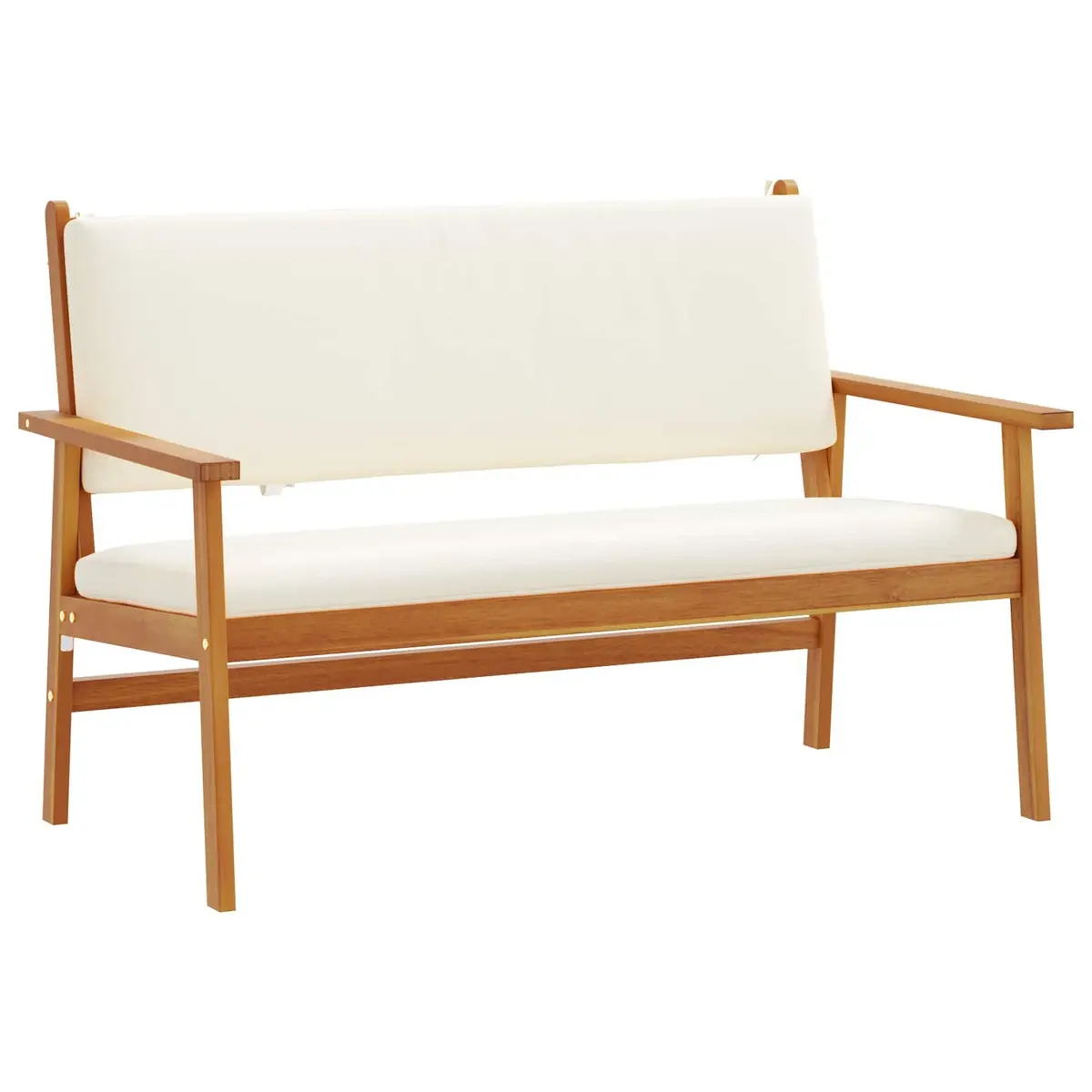 2 Seater Garden Sofa Set with Solid Acacia Frame