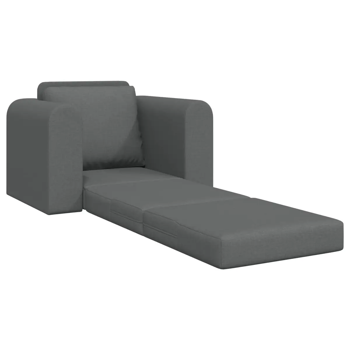 Sofa Bed Grey Convertible Floor Furniture Living Room Sleeper Couch Fabric