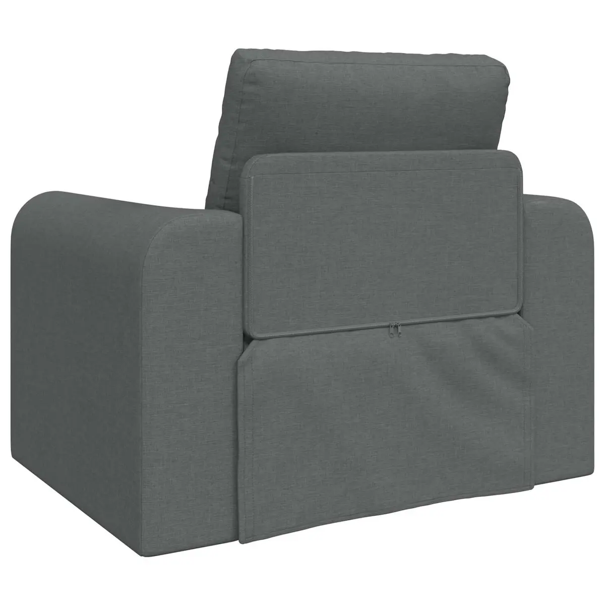 Sofa Bed Grey Convertible Floor Furniture Living Room Sleeper Couch Fabric