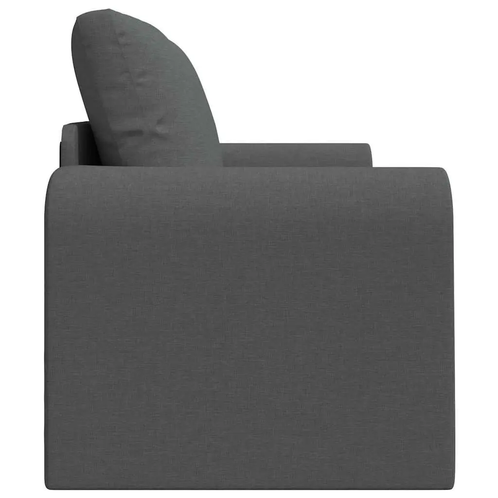Grey Fabric Convertible Sofa Bed with Durable Build