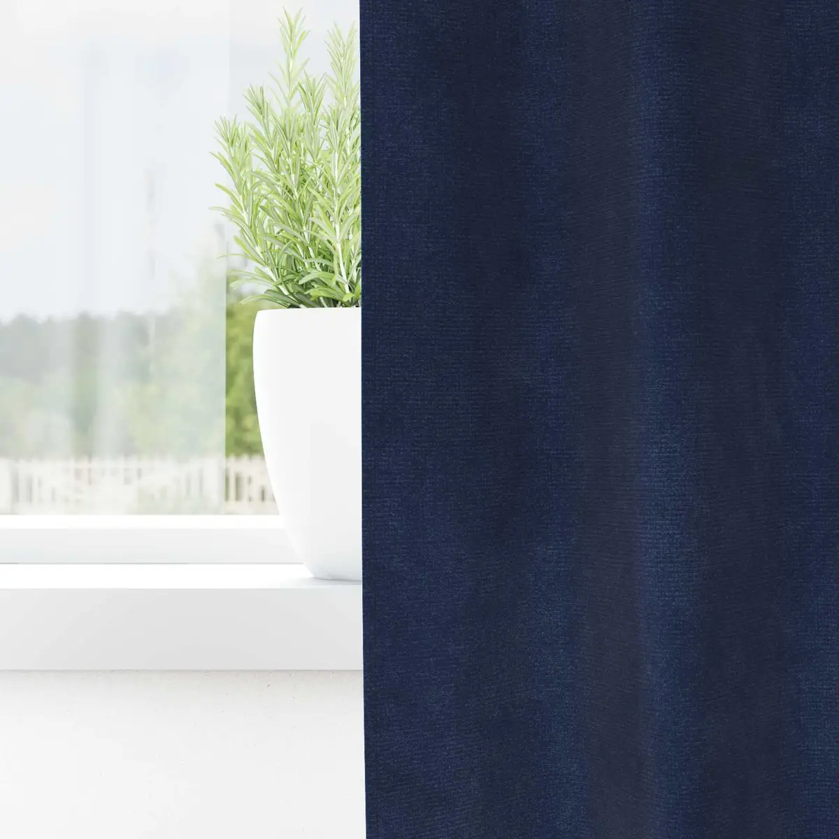 Velvet Blackout Drapes 140 x 225 cm Dark Blue 2 Piece Light Blocking Curtains