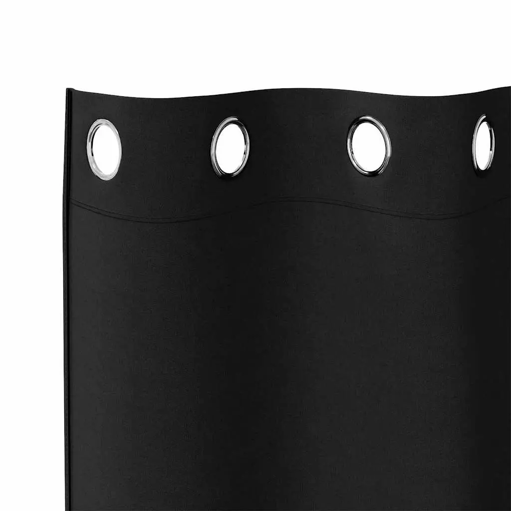 Blackout Curtains with Rings 245 x 140 cm