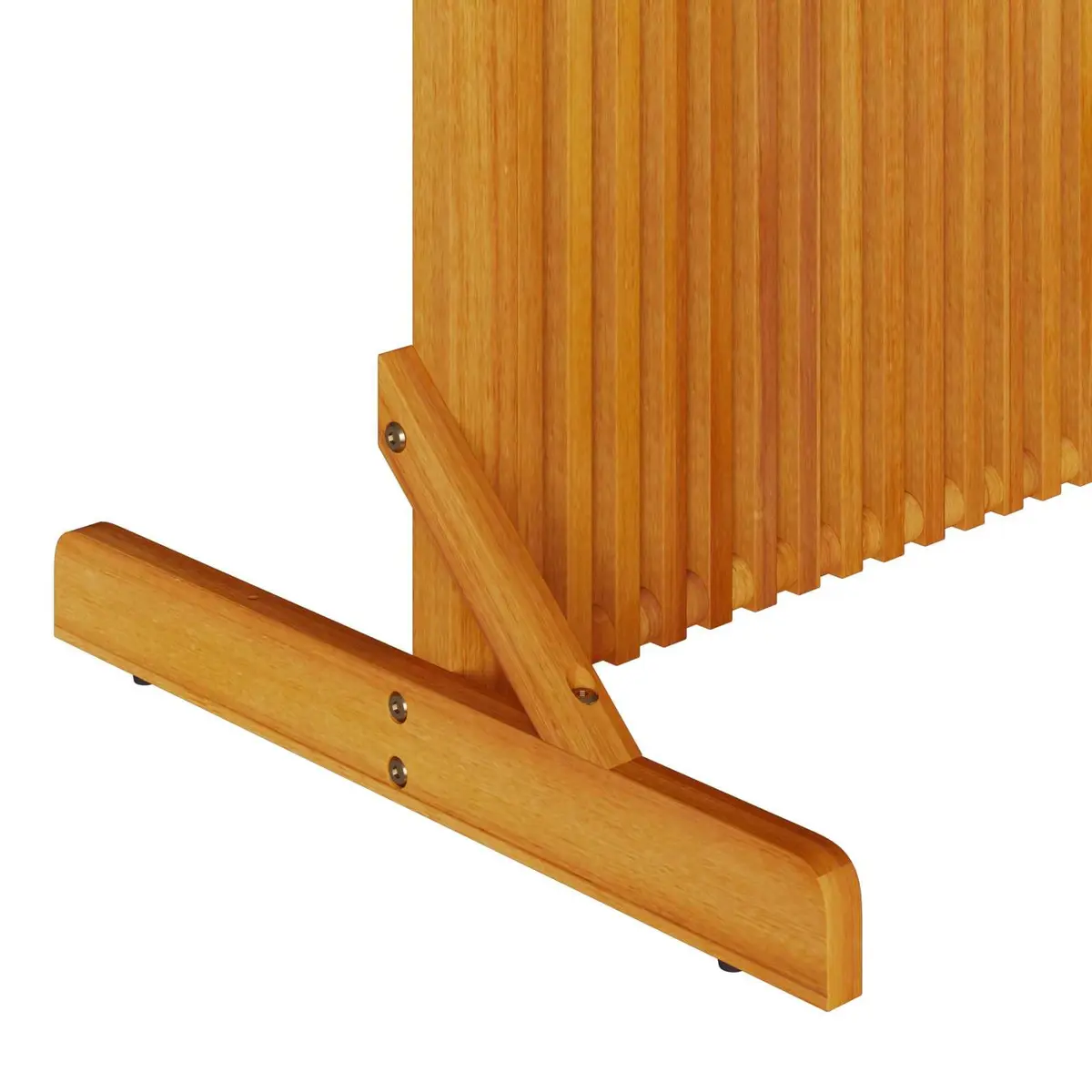 Privacy Screen Room Divider Solid Wood Brown 79.5x50x110cm