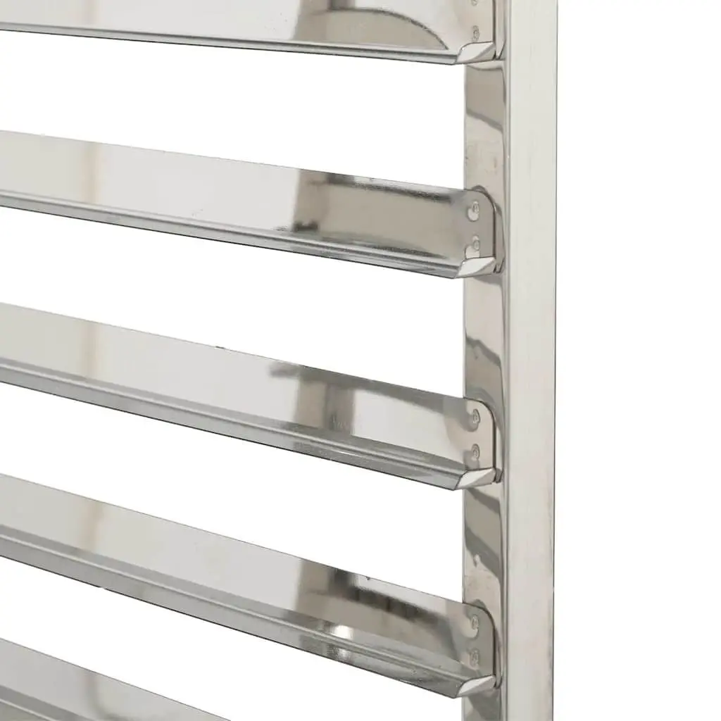 Tray Trolley Stainless Steel 75 x 55 x 87 cm Silver