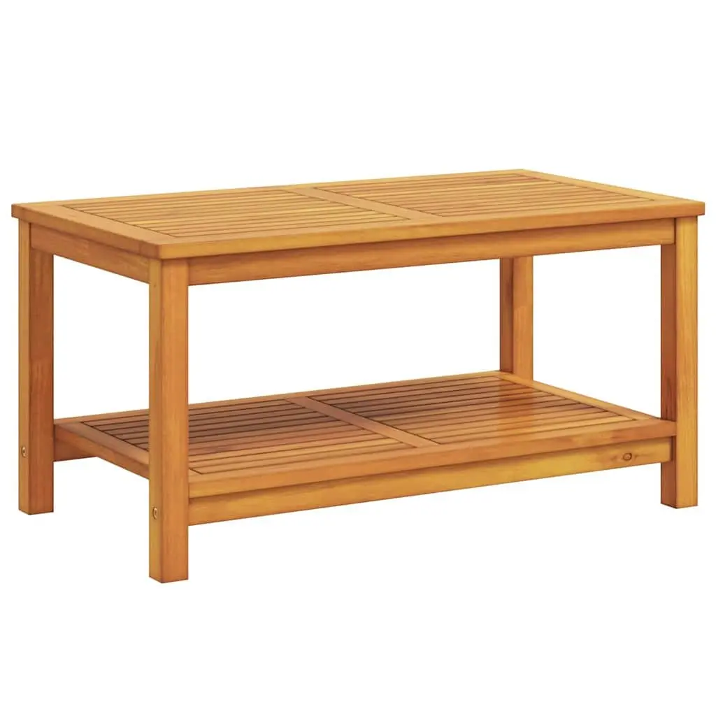 Solid Acacia Wood Side Table for Garden or Patio